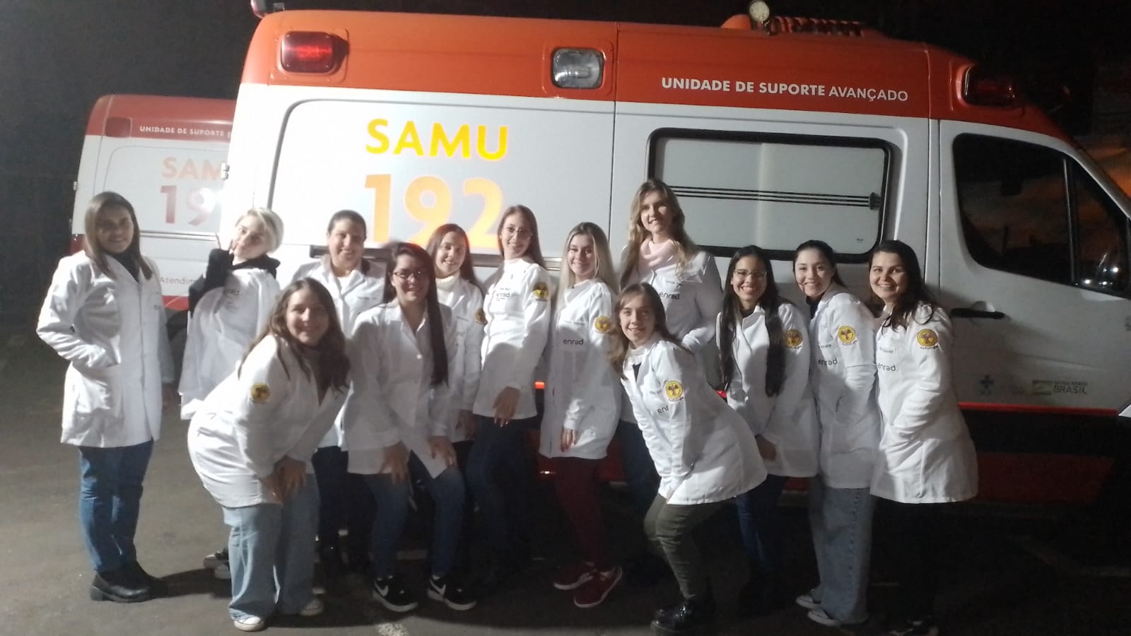 Aula prática de Primeiros Socorros e visita técnica a base do SAMU